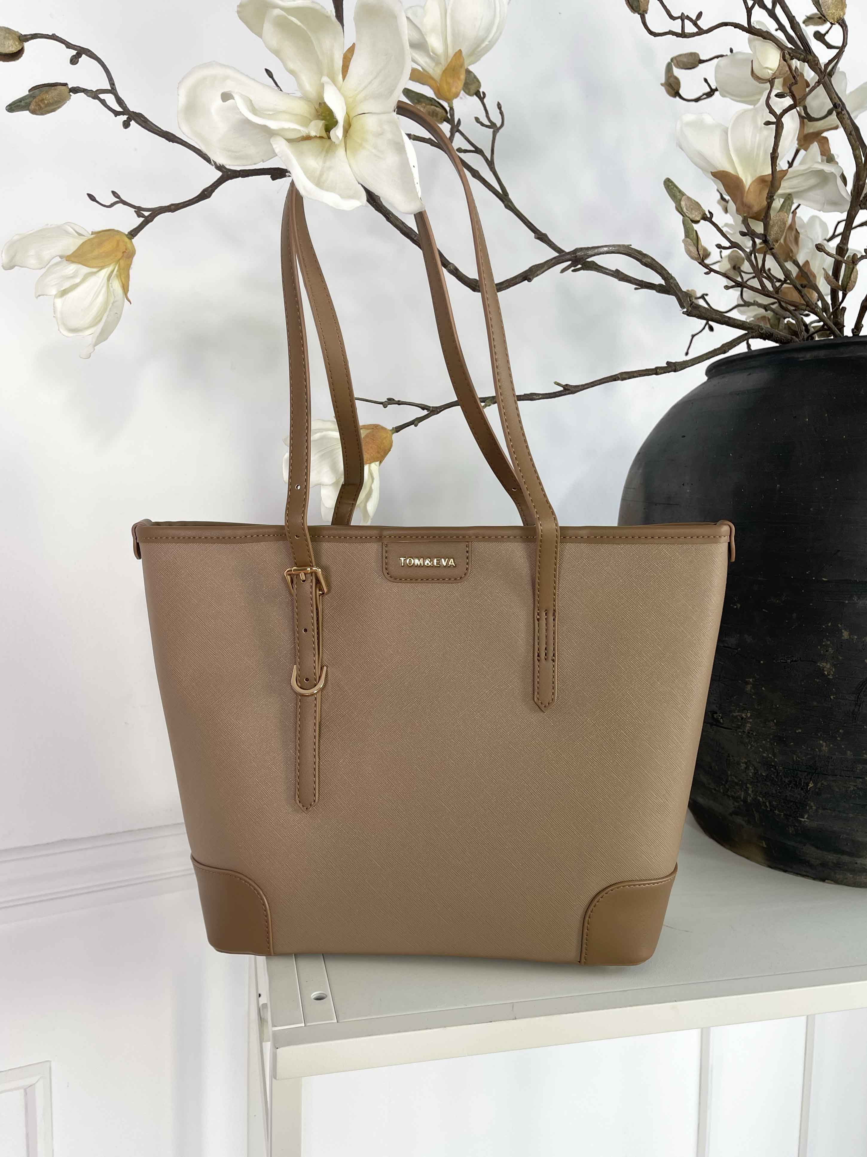 Adele - Stor shopper taske med lille guld spænde